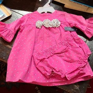 NWT Crown & Ivy Dress & Diaper Cover 9m